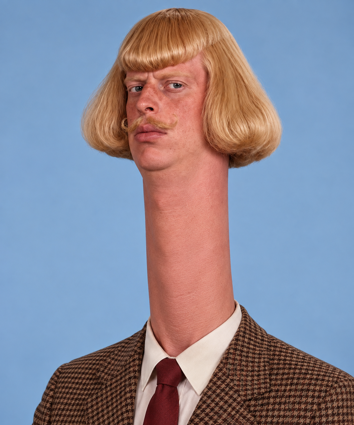 Neckathan with an absurdly long neck